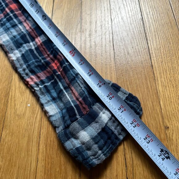 Velvet By Graham & Spencer Size S Blue Red Gabrielle Plaid Tunic Shirt Dress - Picture 12 of 16